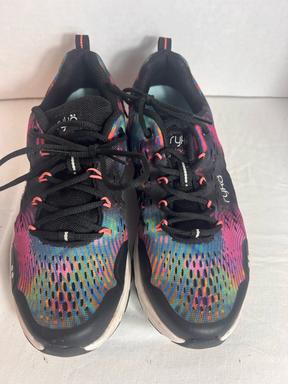 Ryka Black Multicolor Mesh Athletic Walking Sneakers - Picture 8 of 12